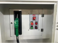 Station de ravitaillement mobile antidéflagrante sur skid de 5000 L, en acier au carbone double couche, avec pompe à carburant et distributeur, garantie 1 an