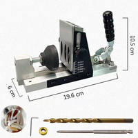 Kit de gabarit pour trous de poche, localisateur d'ouvertures obliques pour le travail du bois, ensemble de guides de perçage à angle de 15 degrés, perforateur de trous, outils de menuiserie DIY