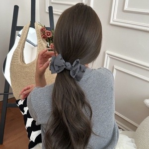 Nouvelles pinces à cheveux grises style ballet avec nœud, pinces banane et pinces à queue de cheval haute, accessoires mignons pour coiffure chignon - Product Image 1