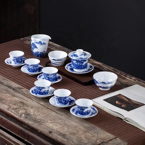 Classical <b>Tea</b> <b>Sets</b> <b>Tea</b> <b>Pot</b> and Cup <b>Set</b> Porcelain with Teapot Ceramic Chinese 16 Pcs Blue and White Coffee & <b>Tea</b> <b>Sets</b> Support - Product Image 3