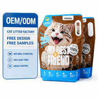 Litière pour chat au tofu de lait de soja, biodégradable, à agglomération rapide, sans poussière, jetable aux toilettes, désodorisante, naturelle, écologique, 6L, logo personnalisé