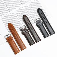 Correa de reloj DW de cuero encerado al aceite, de piel de vacuno genuina de grano completo, estilo vintage, ajustable, al por mayor y en stock