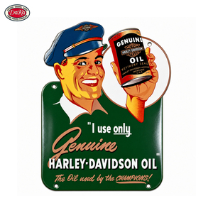 Letrero Esmaltado con Forma Personalizada de <span class=keywords><strong>Felix</strong></span> el Gato Chevrolet, Versión 2, Placa de Porcelana Envejecida Estilo Hot Rod para Decoración de Garaje o Cuarto de Hombre - Product Image 4