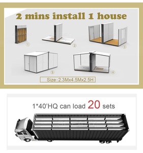 WELLCAMP Maison de campement extensible de 10 m, conception moderne éco-intelligente, bâtiment de bureau multifonctionnel, <span class=keywords><strong>abri</strong></span> prêt à l'emploi - Product Image 6