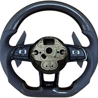 Pour Volkswagen VW Accessoires Volant en cuir pour Polo Golf 6 GTD Jetta Tiguan Passat B7 B8 GTI GTI R GTD Golf7 Mk7