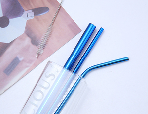 Wholesale Stainless Steel 304 <b>Drinking</b> Set Travel Metal With Case Portable <b>Straw</b> - Product Image 3