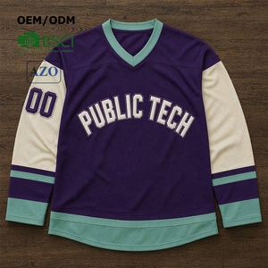 Camiseta de hombre de marca privada con serigrafía, apliques y bordados, personalizada, oversize, con patchwork, cuello en V, de malla jersey y manga larga - Product Image 1