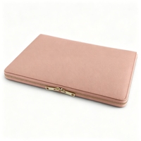 Étui pour ordinateur portable en cuir vegan Saffiano 15 pouces, sac pour ordinateur portable de luxe avec logo personnalisé, étui pour ordinateur portable personnalisé avec logo