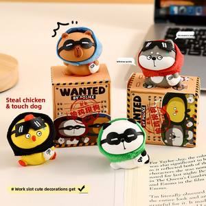 Décor ludique en résine <span class=keywords><strong>de</strong></span> poulet et <span class=keywords><strong>de</strong></span> chien-Oeuvre d'art animale espiègle faite à la main-Décoration <span class=keywords><strong>de</strong></span> bureau et <span class=keywords><strong>de</strong></span> maison <span class=keywords><strong>de</strong></span> qualité supérieure à collectionner - Product Image 4