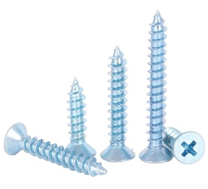 LeGood self tapping phillips <b>flat</b> head <b>screw</b> zinc plated carbon steel #8 thread 5/8inch - Product Image 1