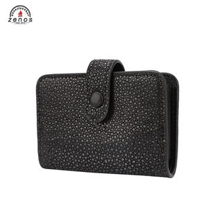 Zenos Luxury <span class=keywords><strong>Stingray</strong></span> Skin <span class=keywords><strong>Leather</strong></span> Tarjetero Cartera Rfid Business Card <span class=keywords><strong>Wallet</strong></span> - Product Image 2