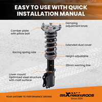 Amortiguadores MaXpeedingrods con Ajuste de 24 Niveles para Mitsubishi Lancer ES OZ CS6A FWD 2002-2006