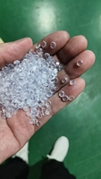 Granulés de PVC souple transparent recyclé, matière première plastique PVC modifiée, qualité moulage par injection SG5, densité 1,25 g/cm³ PVC