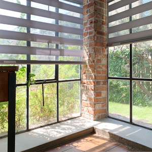 Persianas Coreanas Aurora Zebra, Cortinas Enrollables Motorizadas Personalizadas para Ventanas, Día y Noche, con Filtro de Luz Automático, Modernas para el Hogar - Product Image 1