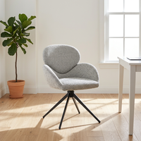 Chaises de salle à manger modernes et confortables d'Amérique avec coussin rembourré, fauteuil pivotant pour la maison, le bureau et la restauration (DC-5029)