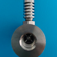 Débitmètre à turbine haute précision pour eau pure, alcool, méthanol, diesel, capteur de pipeline 485, à collier de serrage, en acier inoxydable, OEM Chine