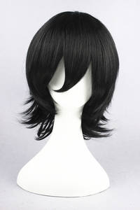 วิกผมคอสเพลย์ MSN Bleach โคจิมะ มิซุอิโร่ แบบสั้นตรงสีดำ 35 ซม. วิกผมสังเคราะห์สำหรับงานปาร์ตี้ฮาโลวีน อนิเมะ ขายส่ง - Product Image 3