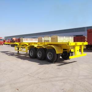 Nuevo Chasis Portacontenedores Esqueleto de 45 Toneladas, Semirremolque de 3 Ejes, Remolque Esqueleto Usado - Product Image 2