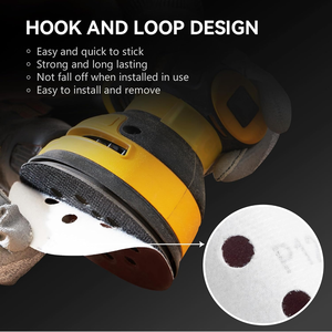 목재/금속용 SATC 프로페셔널 125mm/5 인치 후크 루프 샌딩 디스크, 40 80 120 240 그릿 연마 연삭 도구 - Product Image 5