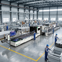 Ligne de production personnalisée intelligente MLX 550 pour l'assemblage de portes et fenêtres en aluminium, découpe, perçage, fraisage de profilés en aluminium
