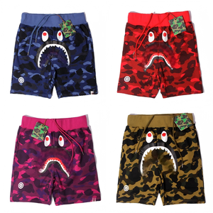 Small MOQ 1:1 High Quality <strong>Bapees</strong> Shark Head Camouflage Shorts, Men's <strong>Pants</strong> Street Sports Jogging Shorts with Elastic Waistband - Product Image 1
