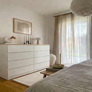 Armoires blanches minimalistes, style nordique, luxe léger, rangement de chambre à coucher, armoire de grande capacité, durable, appartement, hôtel, armoires - Product Image 4