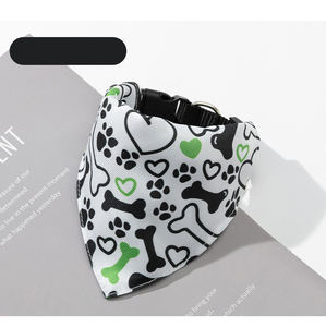 Venta al por mayor Logotipo de impresión personalizada mascota ajustable mascota perro cachorro gato cuello bufanda Bandana Collar pañuelo - Product Image 6