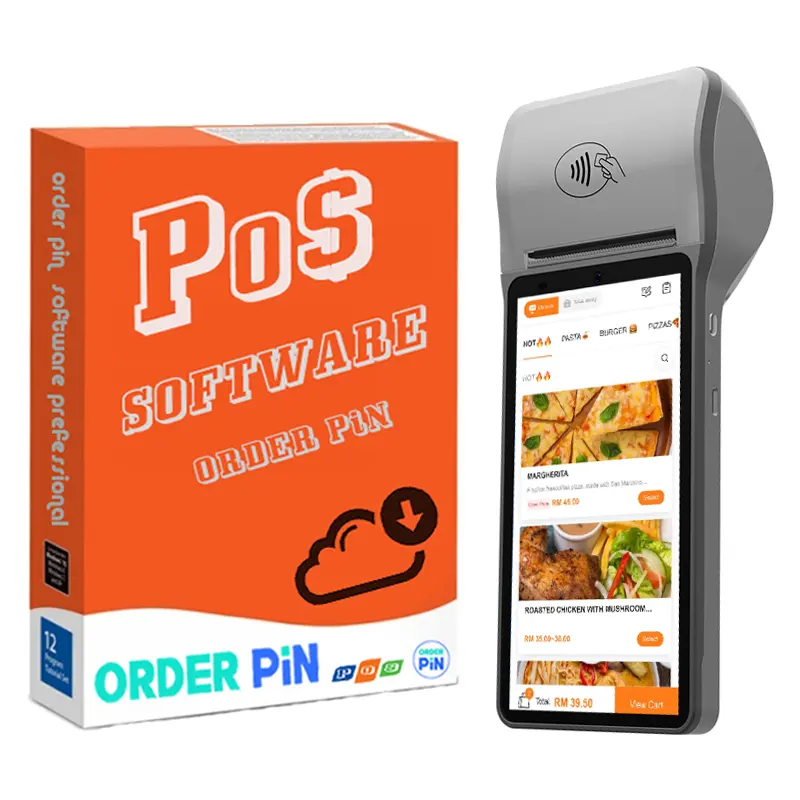 Restaurant logiciel pos facturation tactile portable Caja Registradora POS système de point de vente portable machine pos avec logiciel