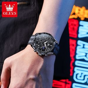   Montres pour hommes 3630, design personnalisé OEM, logo personnalisé, bracelet en nylon sport, chronographe, montre à quartz pour hommes - Product Image 3
