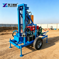 Foreuse robuste pour puits d'eau, machine de forage de puits profonds avec capacité de forage stable pour les chantiers de construction