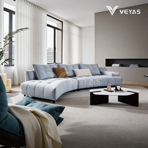 Fournisseur de canapés en tissu de coton et de lin à housse amovible de Guangzhou, douceur équilibrée, qualité supérieure, sièges pour salon résidentiel - Product Image 3