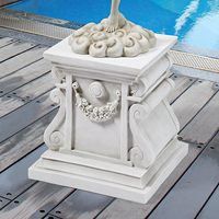 Socle de statue de jardin de style européen, ornement créatif en résine pour la décoration de la cour