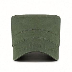 Simple <b>Flat</b> Baseball <b>Cap</b> for <b>Men</b> Women Youth Custom Sports <b>Cap</b> Solid Colors for Spring Autumn Outdoors Made Common Cotton Fabric - Product Image 2
