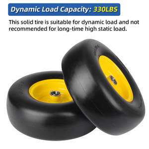 13 "X 5.00-<span class=keywords><strong>6</strong></span> Tondeuse à gazon sans plat Roue à bande de roulement lisse, mousse PU Tondeuses à rayon de rotation zéro Pneu et roue - Product Image 4