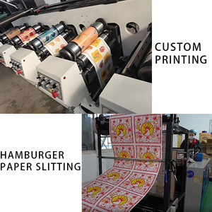 Papel para Comer de Grado Alimenticio con Impresión Flexográfica Personalizada para Hamburguesas, para Restaurantes de Comida Rápida - Product Image 4