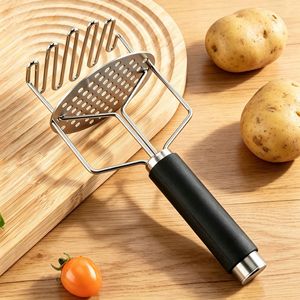 Double Layer Stainless Steel Potato Masher Comfort Grip Handle Potato Press <b>Tool</b> Smooth Mashed Potatoes Maker <b>Kitchen</b> <b>Gadget</b> - Product Image 6