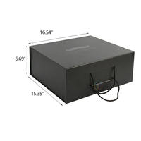Offre Spéciale : Boîte d'emballage pour vêtements en carton écologique, personnalisée, avec finition Soft Touch, fermeture magnétique noire et logo estampé à chaud