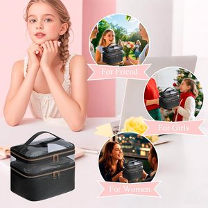 Different Styles 8.86 Inches Travel Cosmetic <b>Cases</b> Custom <b>Makeup</b> Bag for Ladies - Product Image 4