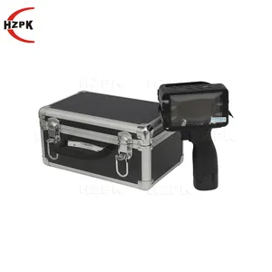 Hzpk-impresora portátil de mano, máquina de impresión automática continua con bolsa, código de barras, logotipo, fecha de caducidad, chorro de tinta