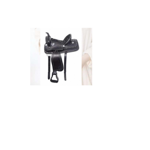 Selle de cheval en cuir occidental professionnelle Confort avec siège rembourré Corne solide Garde-boue fiable et structure durable pour les cavaliers - Product Image 1