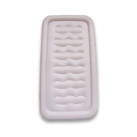 Lit à air de taille unique pour l'extérieur, matelas gonflable floqué à usage domestique