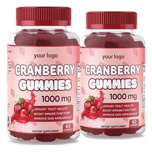 프라이빗 라벨 비건 건강 성인용 허브 신장 구미 보충제 (크랜베리 함유, 요로 건강 지원) - Product Image 1