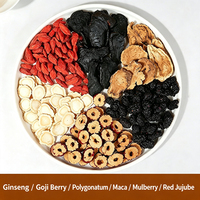 Té Herbal de Cinco Tesoros con Ginseng, Mezcla de Maca, Goji y Polygonatum, Aumenta la Vitalidad, Personalizable OEM, Favorece la Vitalidad Física