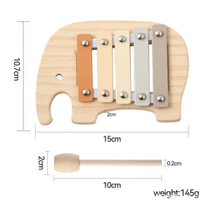 Offre Spéciale : Xylophone en métal de haute qualité à 5 tons, type Glockenspiel, pour enfants, instruments de percussion Orff - Product Image 6