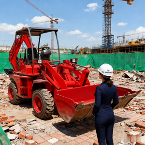 Macchine agricole piccolo Mini trattore rimorchiabile terne 9 hp 15 hp braccio lungo Mini trattore traino escavatore con pala di retromarcia - Product Image 4