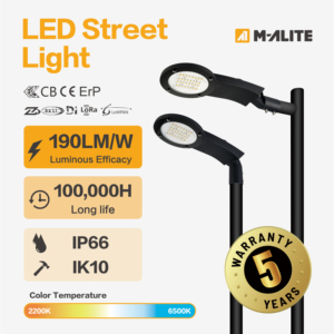 Высокая эффективность 190lmW IP66 IK10 уличный дорожный светильник светодиодный уличный свет - Product Image 2