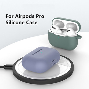 อุปกรณ์เสริมหูฟังไร้สายสำหรับ <span class=keywords><strong>Airpods</strong></span> <span class=keywords><strong>Pro</strong></span> ซิลิโคนครอบคลุมกรณีด้วยพวงกุญแจ - Product Image 3