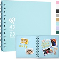 Album de scrapbooking marron 8x8 pouces pour photos de mariage, livre de souvenirs de croissance des enfants, album de scrapbooking noir pas cher