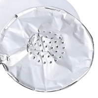 Charbon à chicha en gros, papier aluminium, accessoires pour fumer la chicha, 50 pièces/paquet, papier aluminium pour chicha avec trou pour chicha