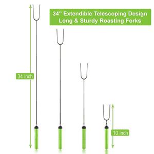 Nhân bản thiết kế đôi kim loại xiên <span class=keywords><strong>Marshmallow</strong></span> ngã ba rang gậy với một 360 độ xoay xử lý - Product Image 3